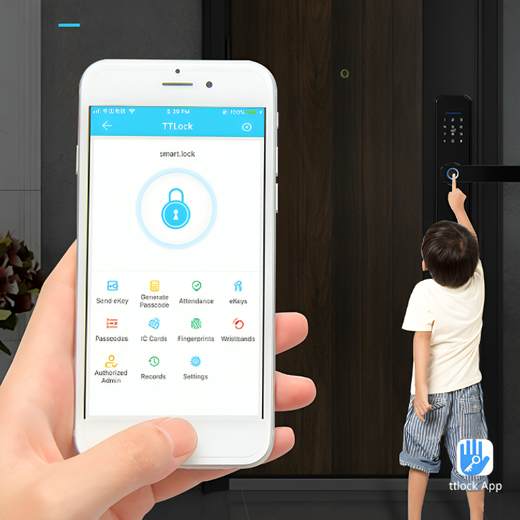 MysticGuard⢠| Keyless Smart Door Lock with Biometric Access | Secure Entry for Home & Office