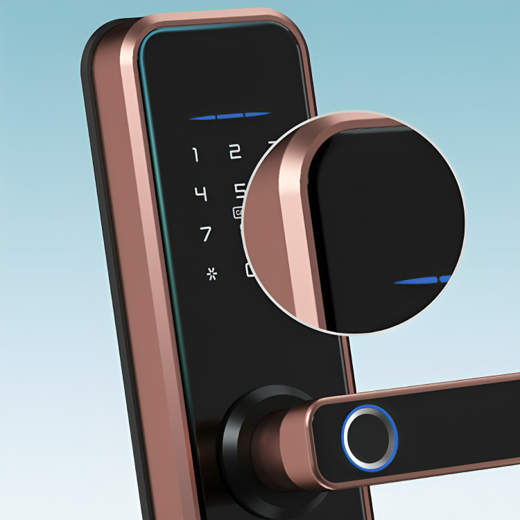MysticGuard⢠| Keyless Smart Door Lock with Biometric Access | Secure Entry for Home & Office