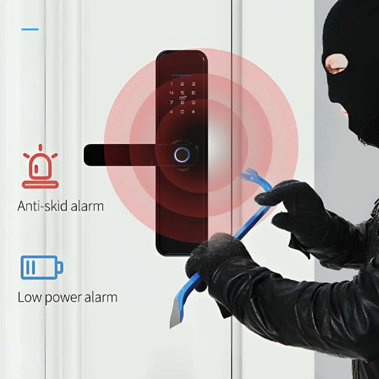 MysticGuard⢠| Keyless Smart Door Lock with Biometric Access | Secure Entry for Home & Office
