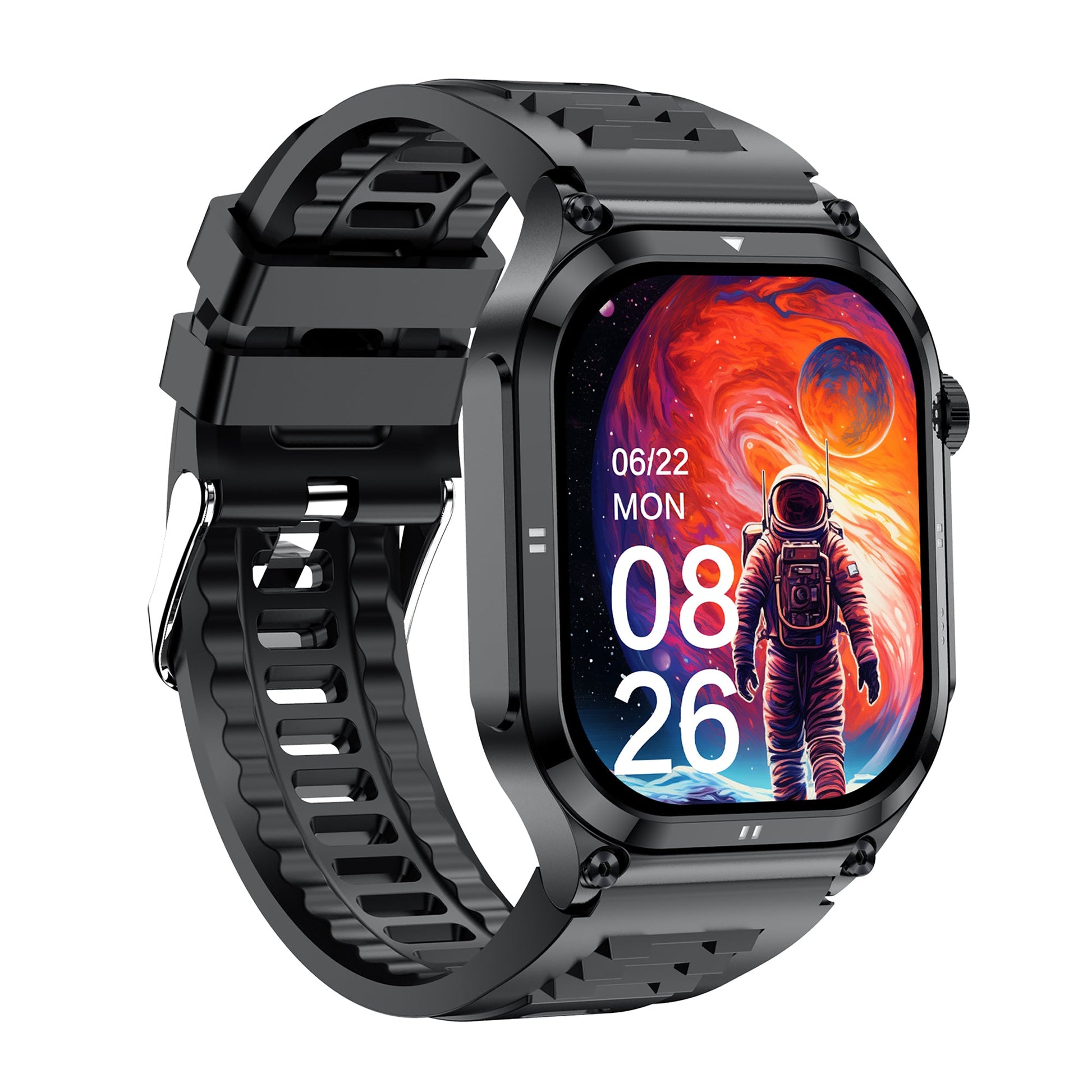 KH49 Outdoor ECG Health Smart Watch Blood Oxygen Pressure AMOLED HD Screen Bluetooth Calling SOS Emergency Call