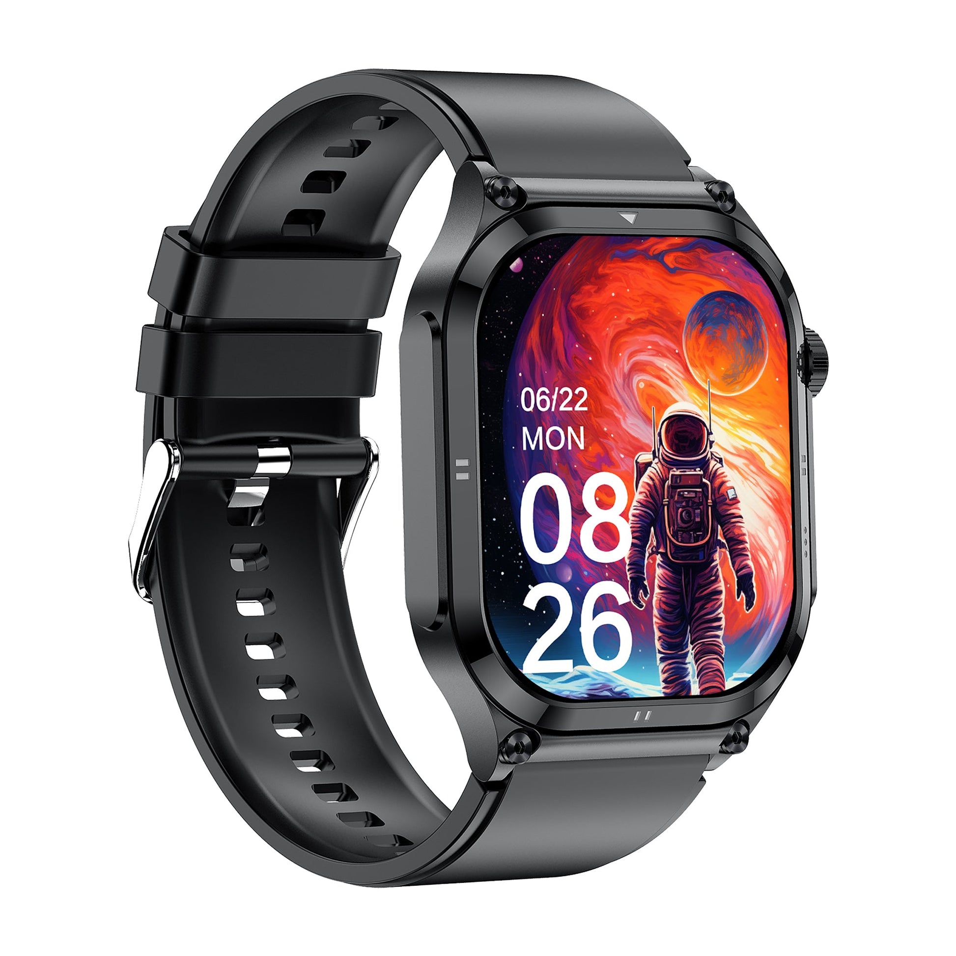 KH49 Outdoor ECG Health Smart Watch Blood Oxygen Pressure AMOLED HD Screen Bluetooth Calling SOS Emergency Call