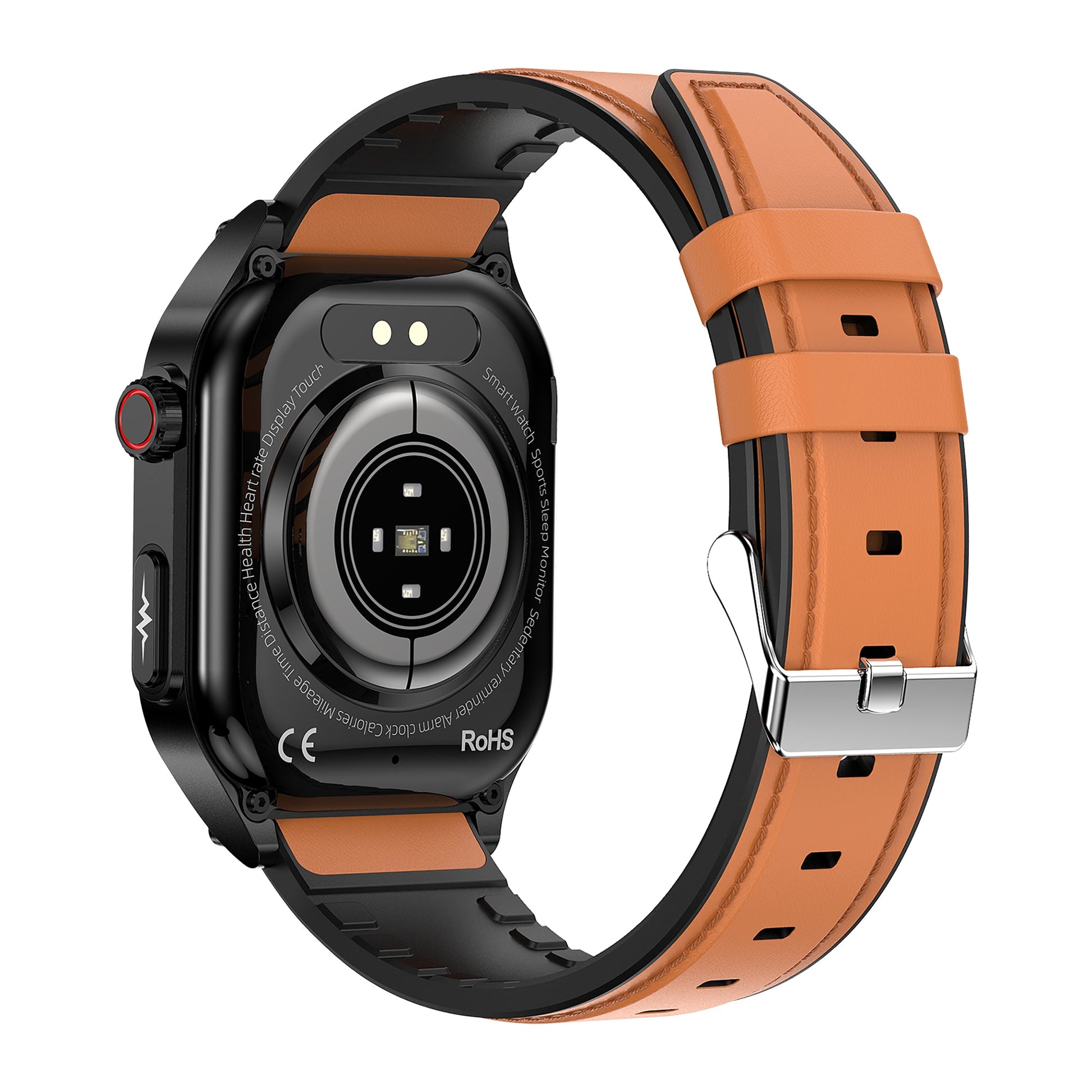KH49 Outdoor ECG Health Smart Watch Blood Oxygen Pressure AMOLED HD Screen Bluetooth Calling SOS Emergency Call
