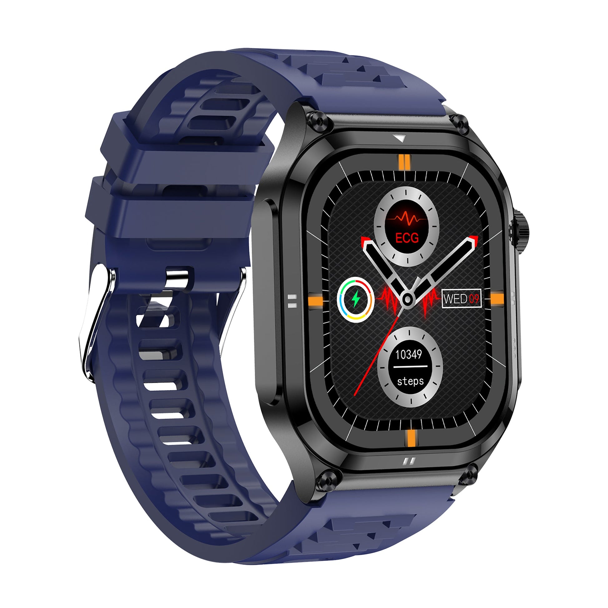 KH49 Outdoor ECG Health Smart Watch Blood Oxygen Pressure AMOLED HD Screen Bluetooth Calling SOS Emergency Call