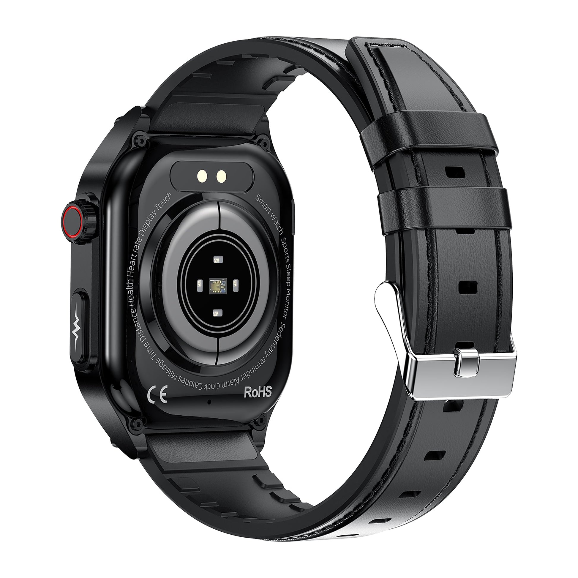 KH49 Outdoor ECG Health Smart Watch Blood Oxygen Pressure AMOLED HD Screen Bluetooth Calling SOS Emergency Call