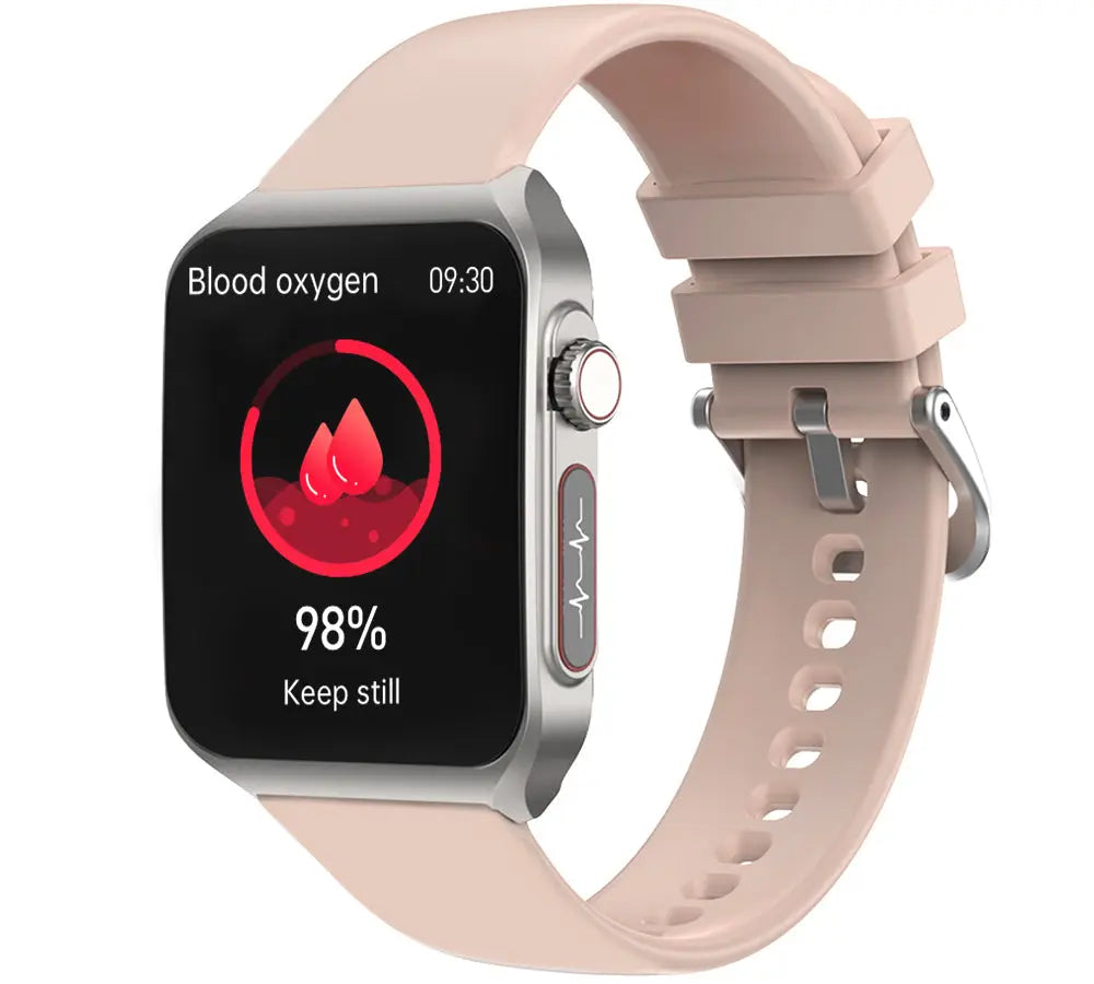 Health Smartwatch with BP+HR+ECG+ BG+SpO2+ SOS & blood analysis supports voice calls and fitness tracking??