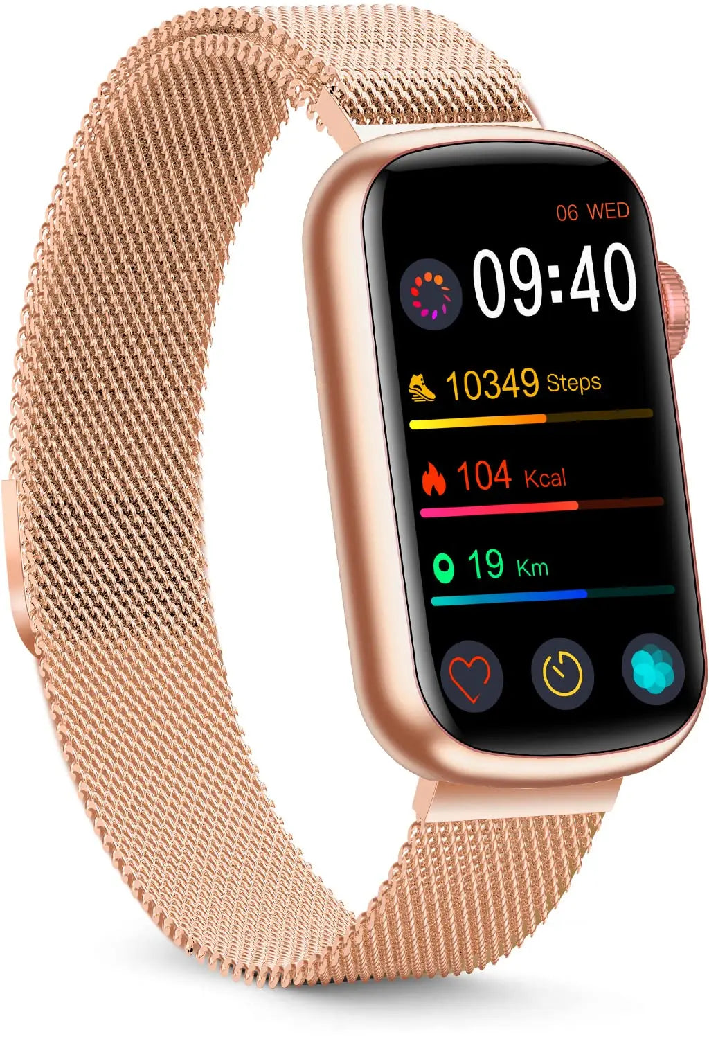 Slim Waterproof Blood Pressure Fitness Tracker