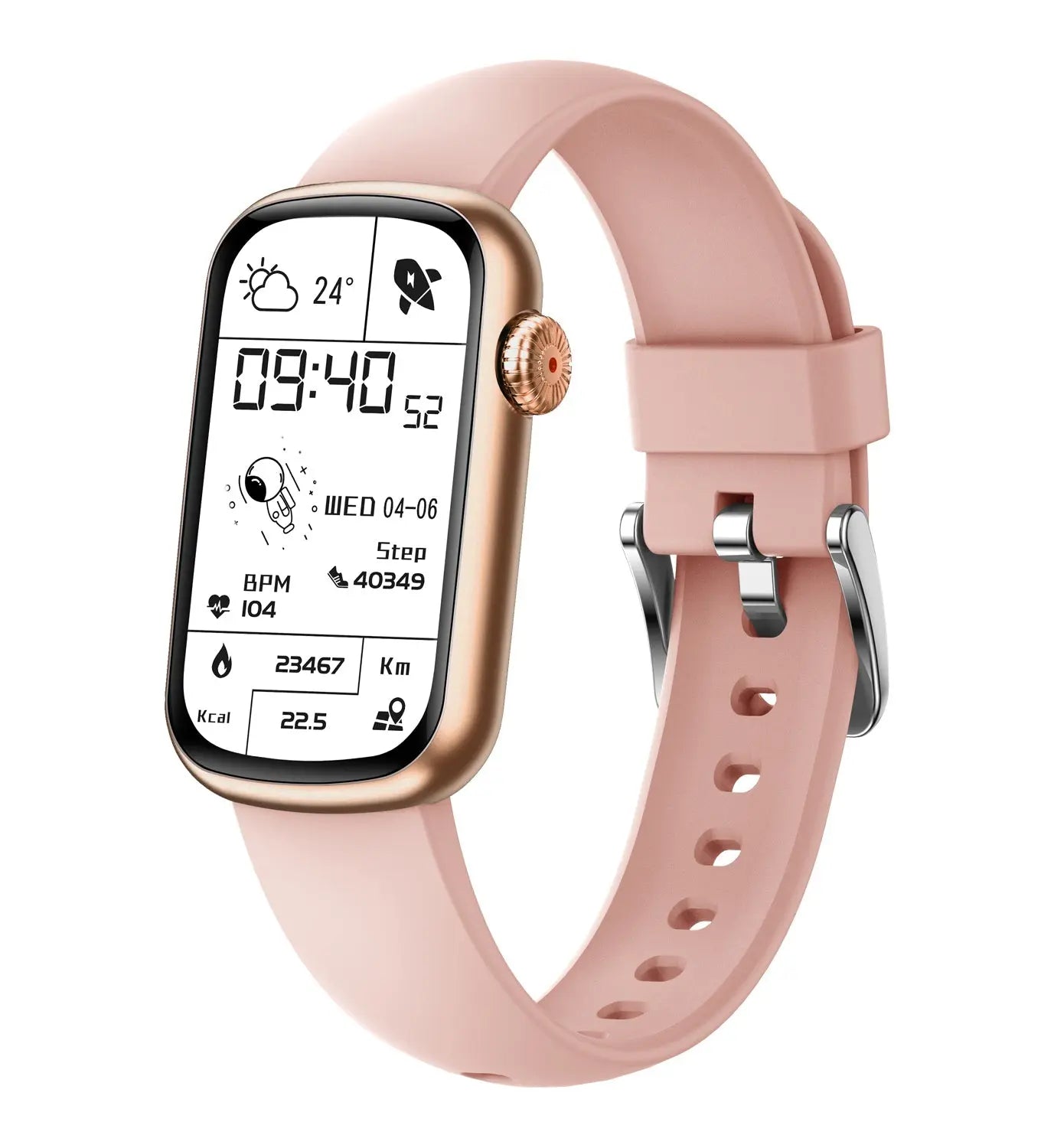 Slim Waterproof Blood Pressure Fitness Tracker