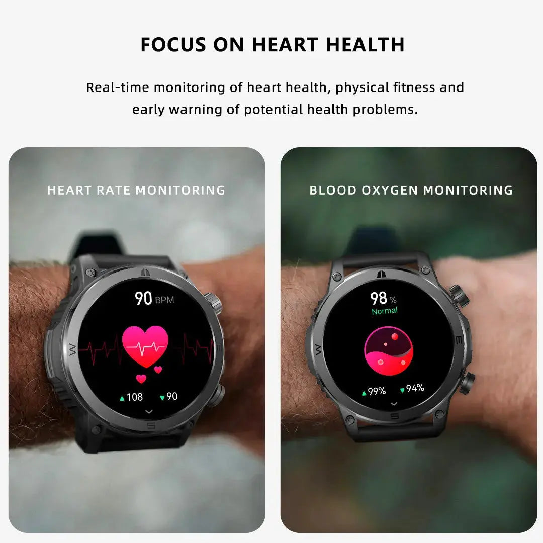 Best Men Strong Health Smartwatch with 38% More Data Accuracy