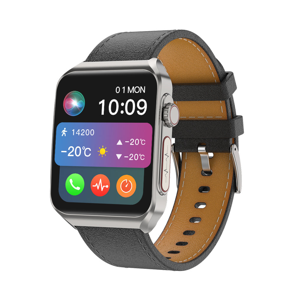Health Smartwatch with BP+HR+ECG+ BG+SpO2+ SOS & blood analysis supports voice calls and fitness tracking??