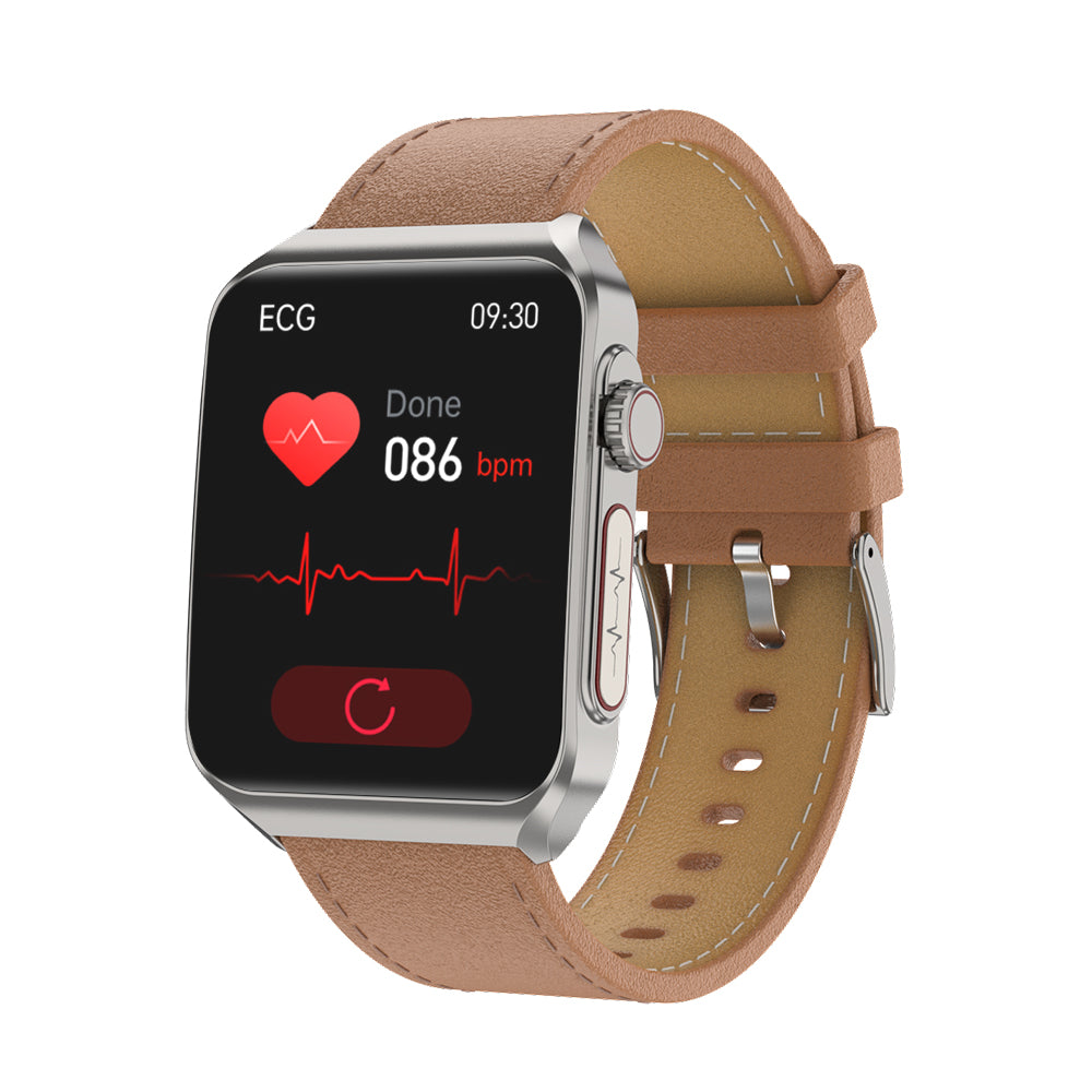 Health Smartwatch with BP+HR+ECG+ BG+SpO2+ SOS & blood analysis supports voice calls and fitness tracking??