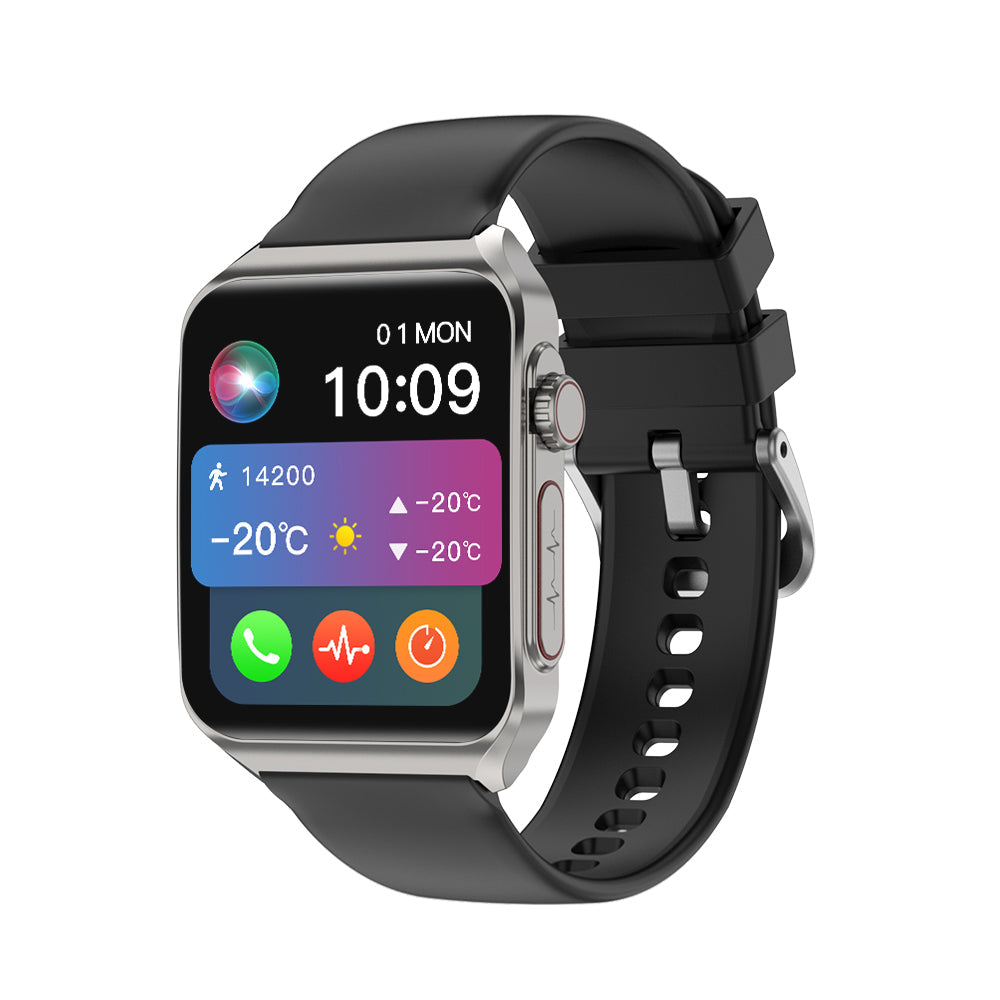 Health Smartwatch with BP+HR+ECG+ BG+SpO2+ SOS & blood analysis supports voice calls and fitness tracking??