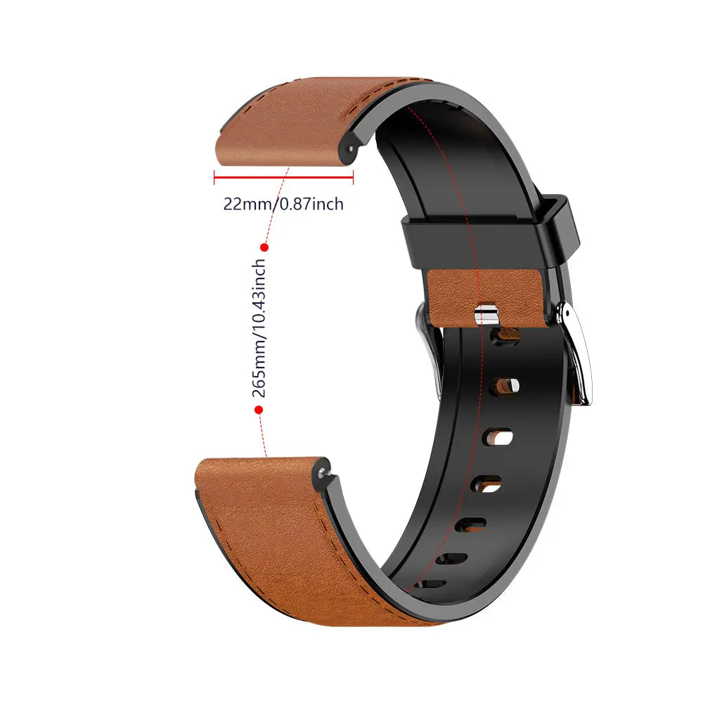 FitActive Series TPU/Leather 6 Types Replacement Watch Straps