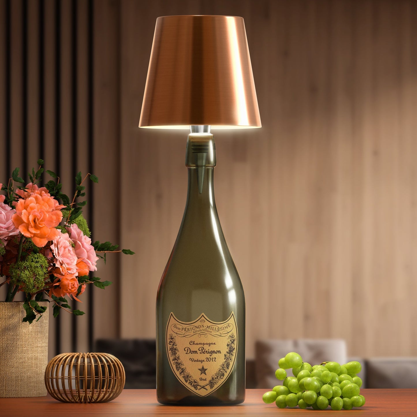 LED Bottle Lamp | Eco-Friendly, Dimmable & Portable Lighting for Home Decor