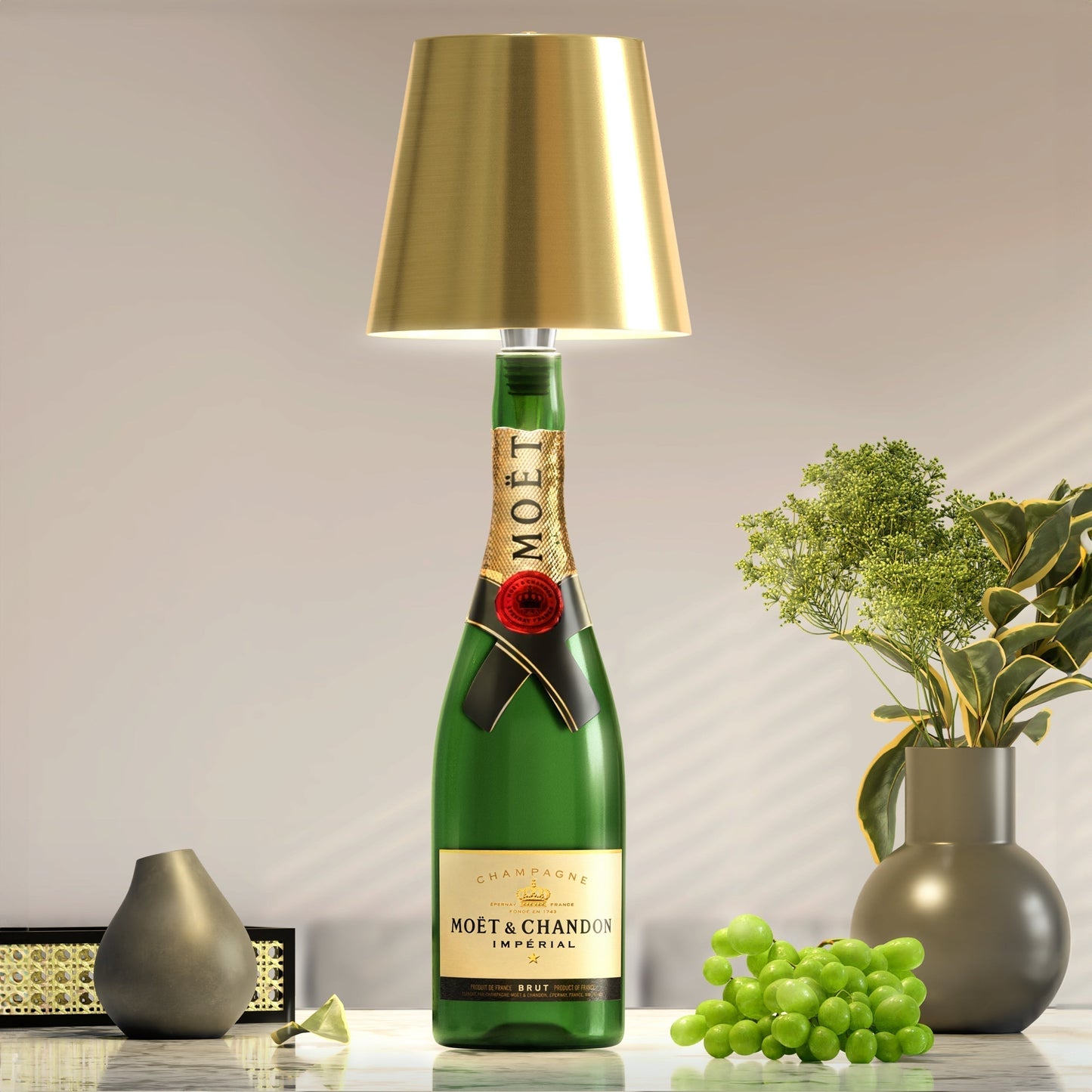 LED Bottle Lamp | Eco-Friendly, Dimmable & Portable Lighting for Home Decor