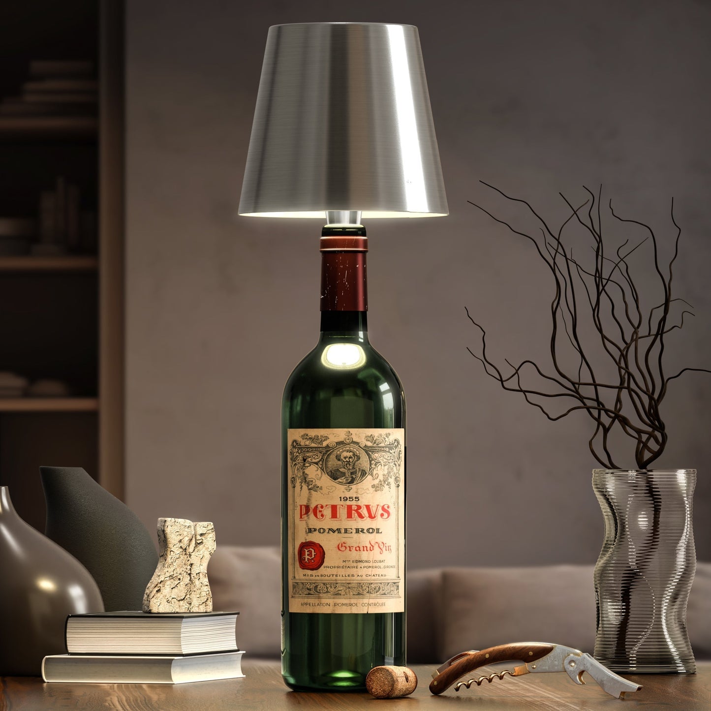 LED Bottle Lamp | Eco-Friendly, Dimmable & Portable Lighting for Home Decor