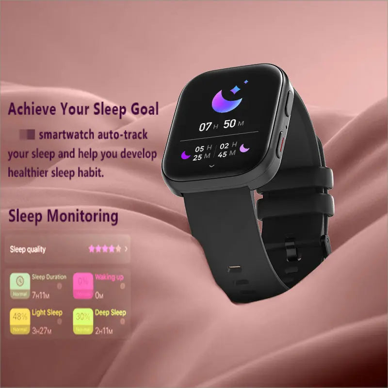 HM57 Health & Fitness Tracker 2024 (Answer/Make Calls), Smart Watch with HR+BP+SPO2 Monitor