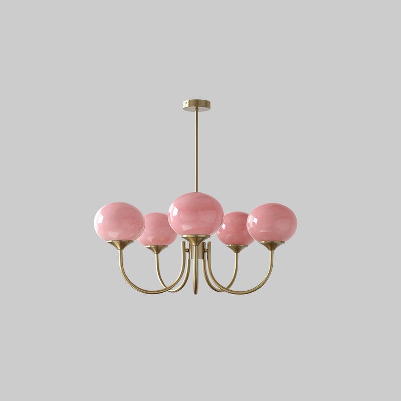 LED Marshmallow Chandelier Light Fixture - Modern White Pendant Lighting for Dining Room & Living Room Decor