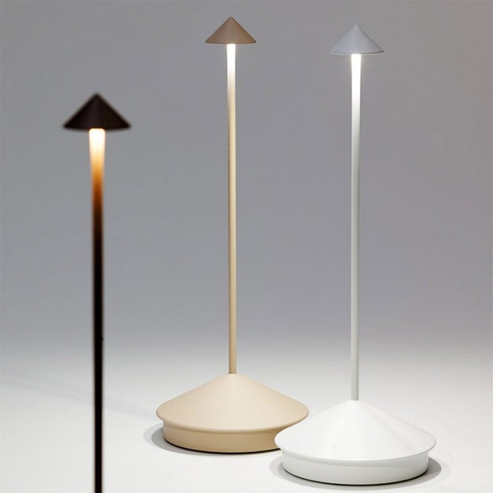 LED Table Lamp - Waterproof, Dimmable, Cordless Design for Home Office & Bedroom Lighting 2025