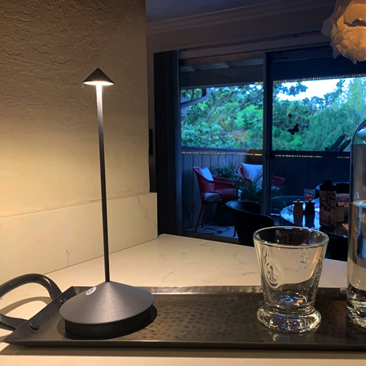 LED Table Lamp - Waterproof, Dimmable, Cordless Design for Home Office & Bedroom Lighting 2025
