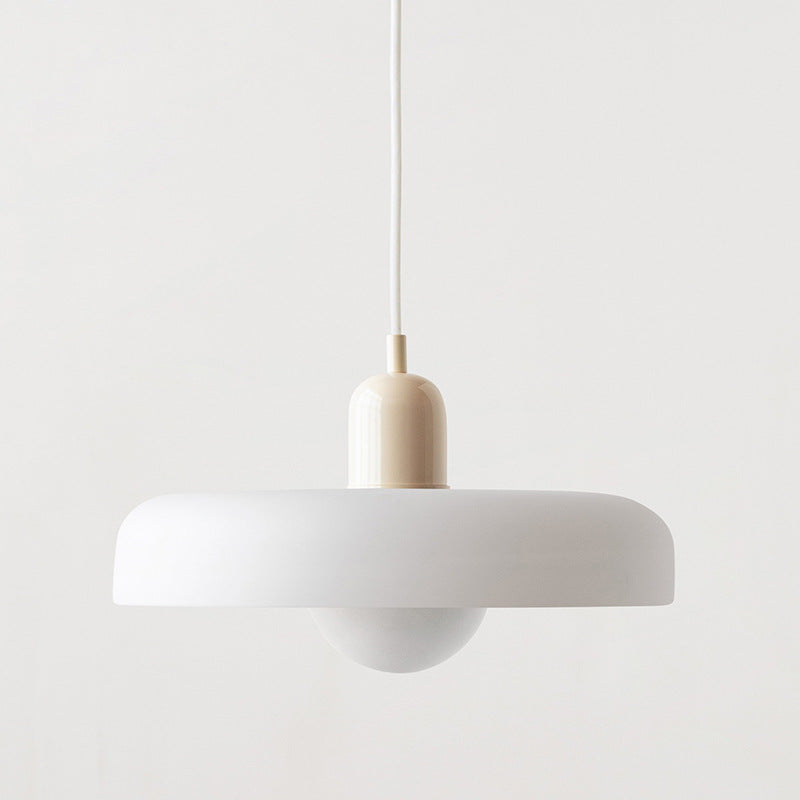 Scandi Bauhaus Pendant Light – Stylish Orange Ceiling Lamp for Contemporary Spaces