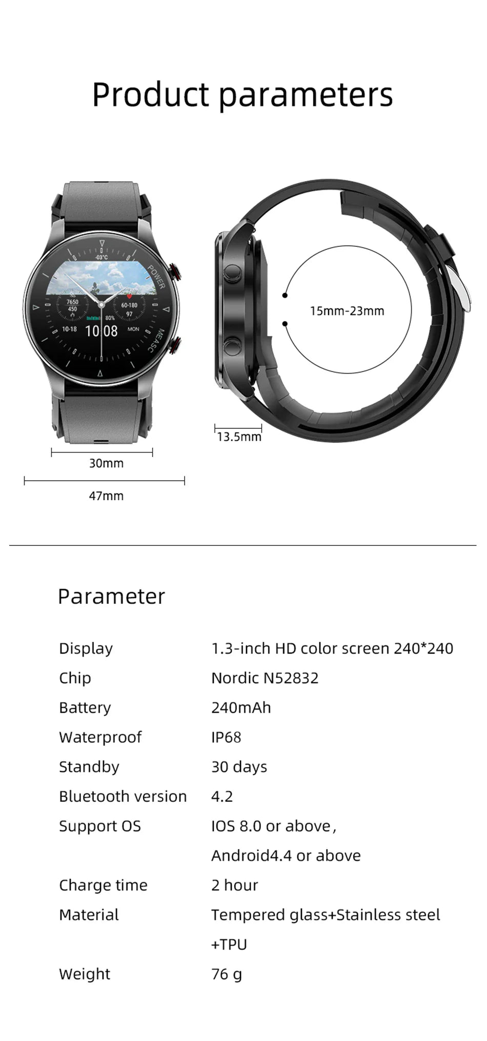 Blood Pressure Watch with Inflatable Airbag
