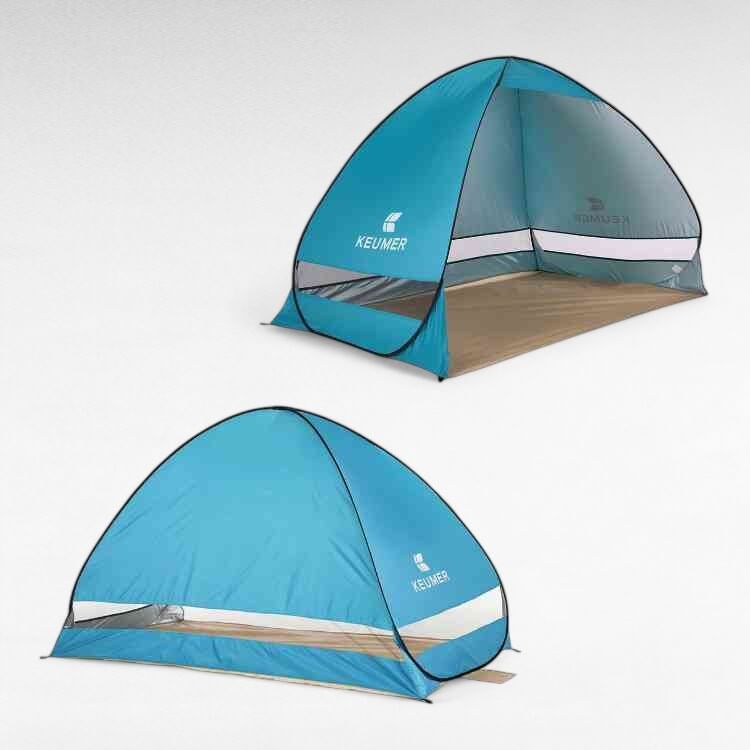 4-Person Beach Pop-Up Tent for Family Camping, Outdoor Events & Quick Setup