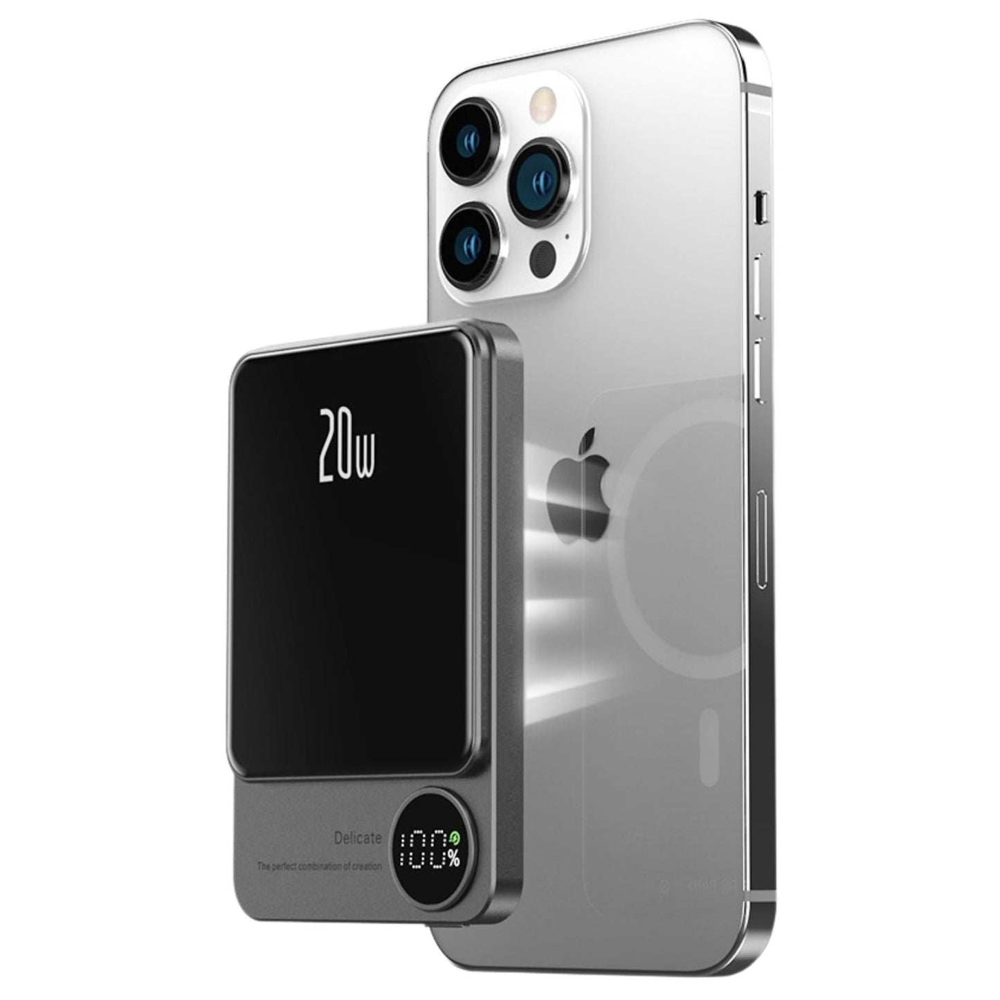 Sleek Magnetic Fast Charging Power Bank β Wireless, High-Capacity Backup Battery for All Devices