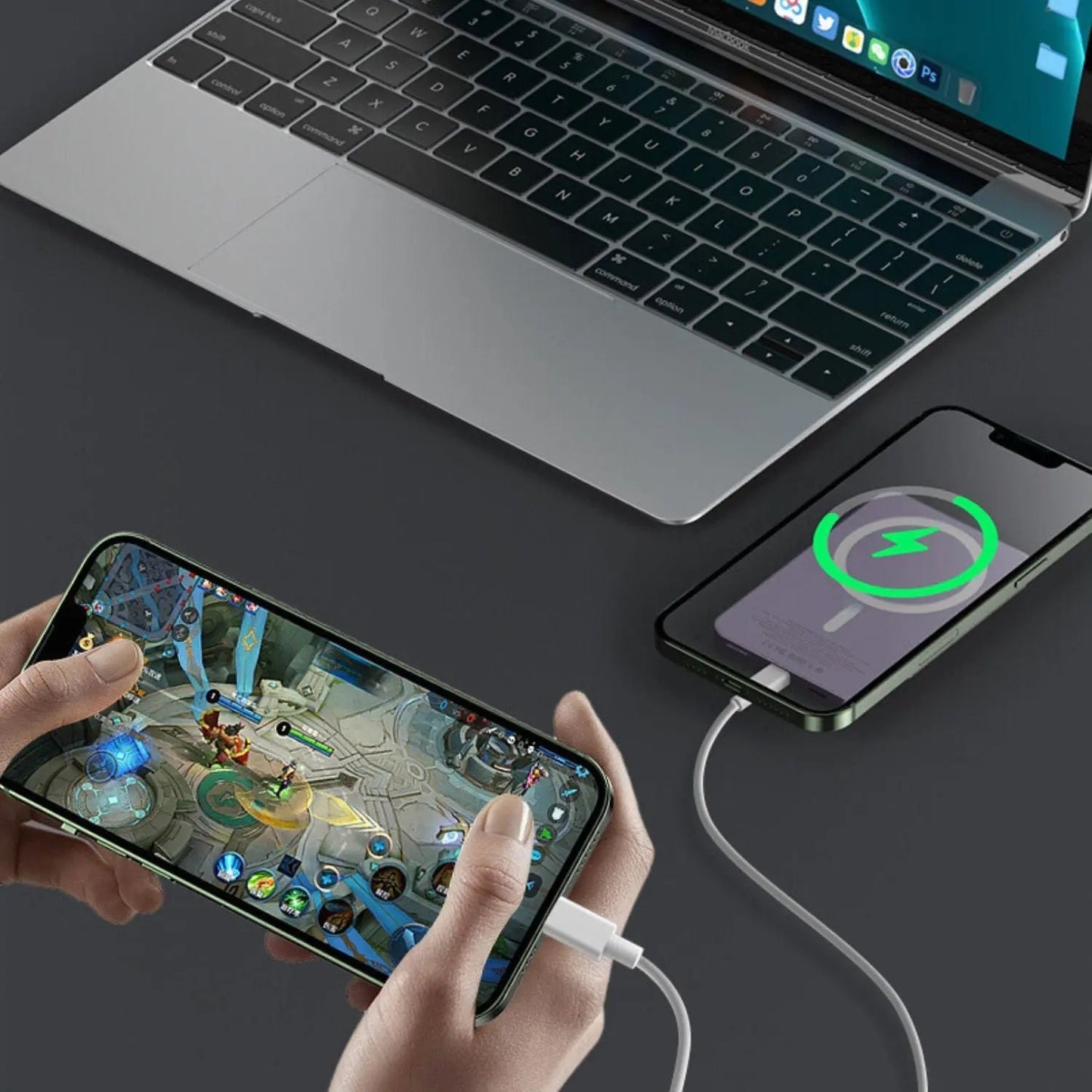 Sleek Magnetic Fast Charging Power Bank β Wireless, High-Capacity Backup Battery for All Devices