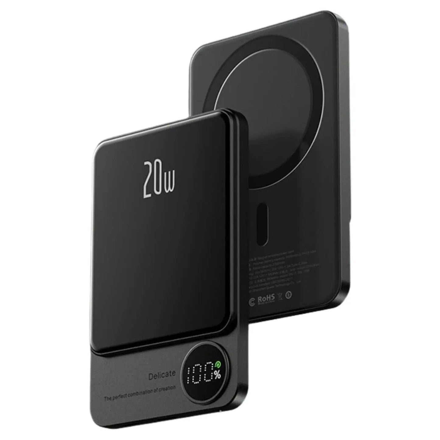Sleek Magnetic Fast Charging Power Bank β Wireless, High-Capacity Backup Battery for All Devices