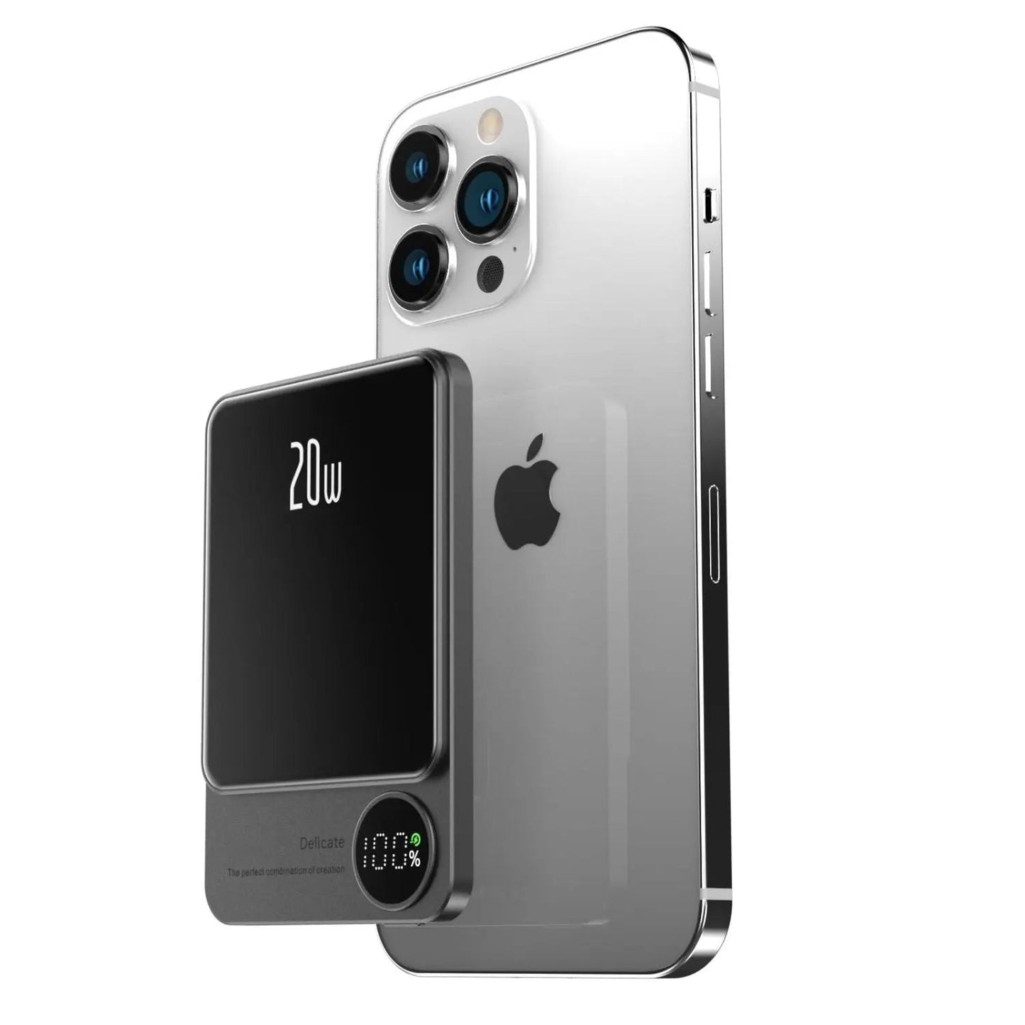 Sleek Magnetic Fast Charging Power Bank β Wireless, High-Capacity Backup Battery for All Devices