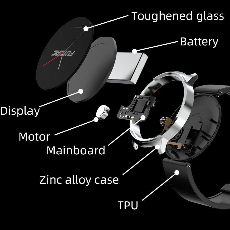 KHS2 Health Fashion Watch Hear Rate Monitoring Blood Pressure Blood Oxygen NFC