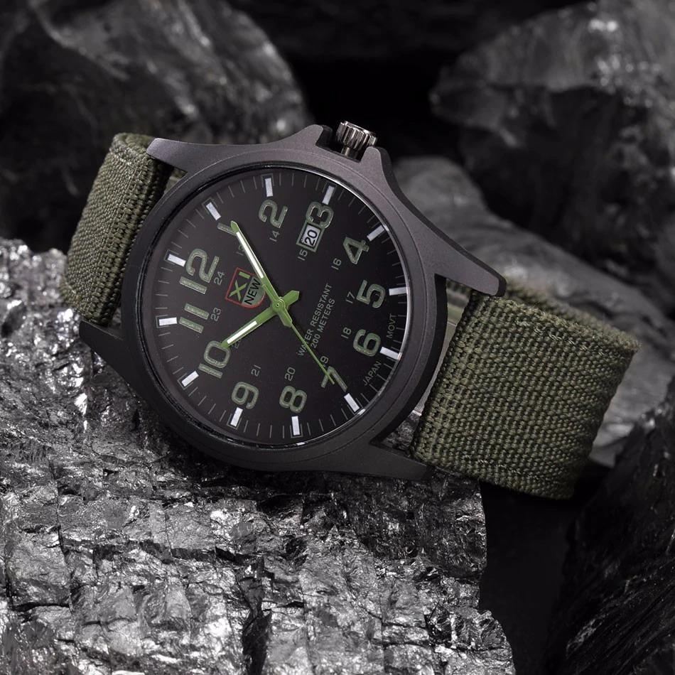 ShadowGuard™ | Luminous Military Wristwatch with Tactical Features | Waterproof, Shock Resistant, Ideal for Outdoor Adventures & Survival