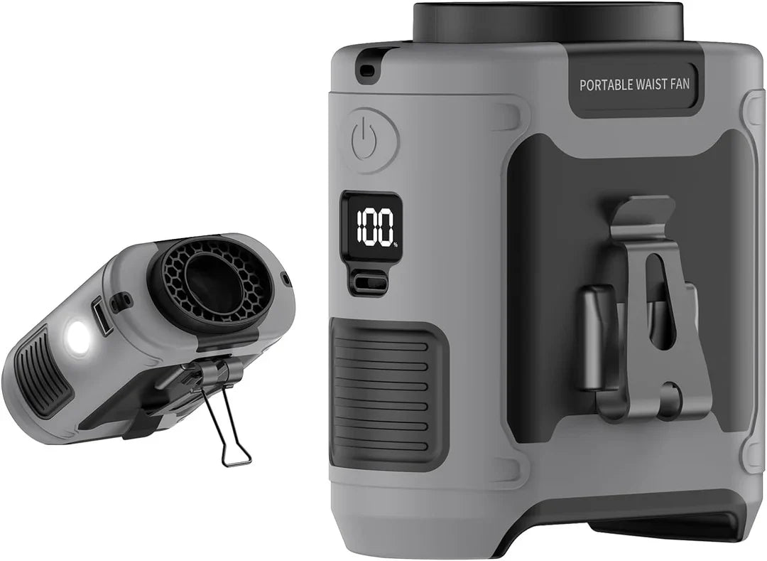 Pro 3-in-1 Rugged Portable Fan w/ Powerbank & LED Light