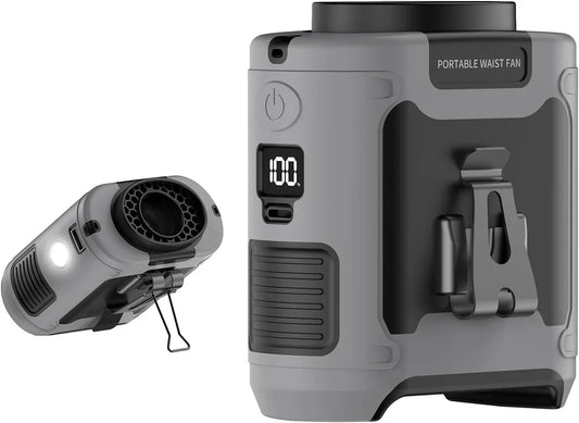 Pro 3-in-1 Rugged Portable Fan w/ Powerbank & LED Light