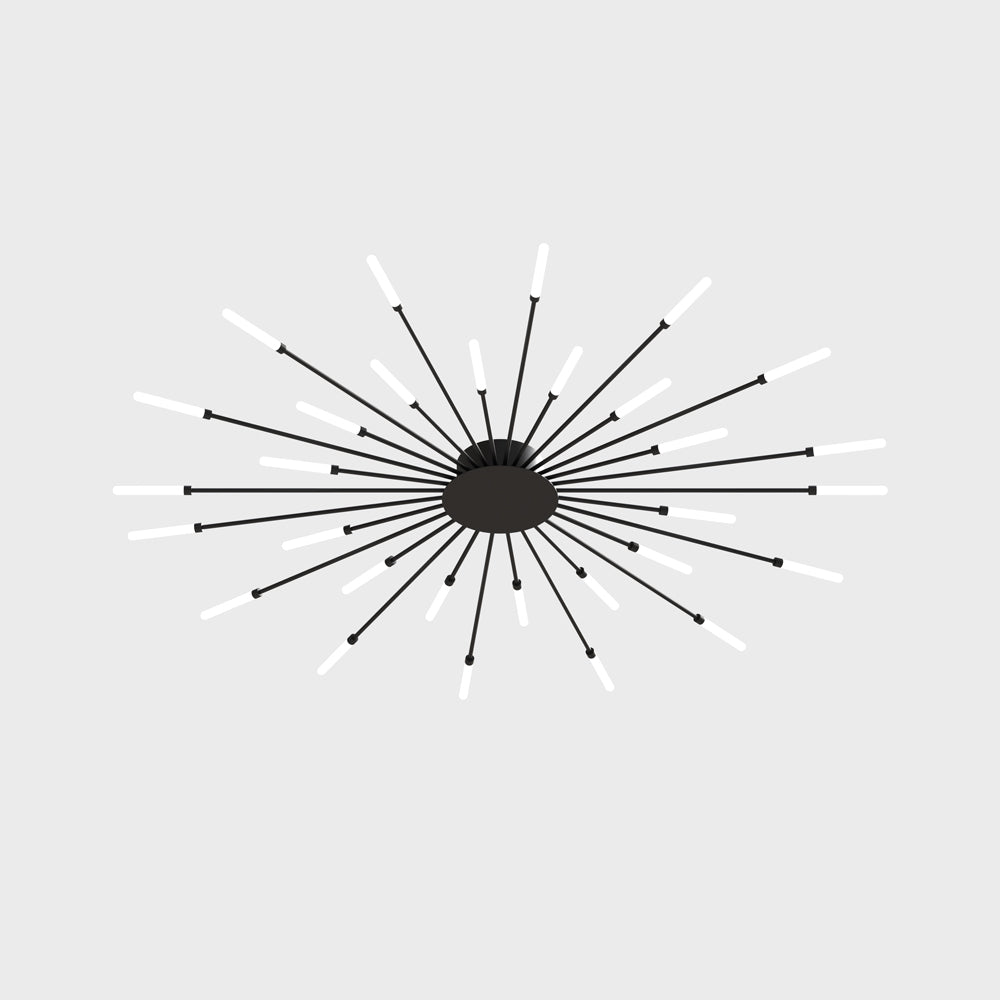 Contemporary LED Ceiling Light – Industrial Fireworks Design for Living & Dining Rooms