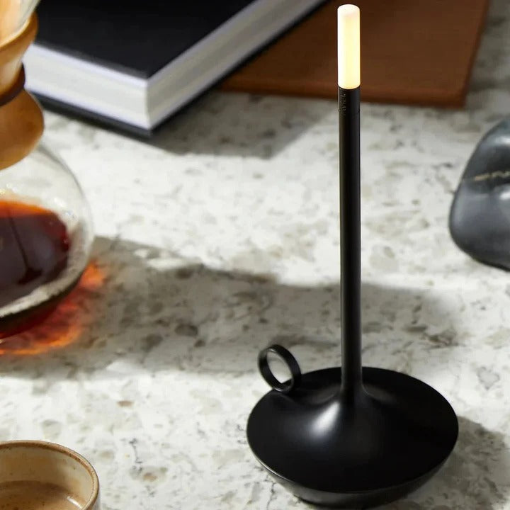 Wick LED Candle Light Table Lamp