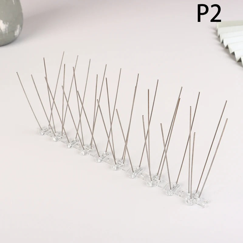 1PC Stainless Steel Pigeon Spikes And Bird Repeller Deterrent 25cm Balcony Anti-bird Repellent Thorn Nail Kit Pest Control
