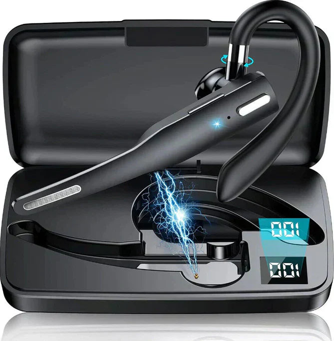 Skywave | Trucker Dual Mic Wireless Bluetooth 5.1 Noise Cancelling Headset & Earbuds for Clear Communication & Hands-Free Use