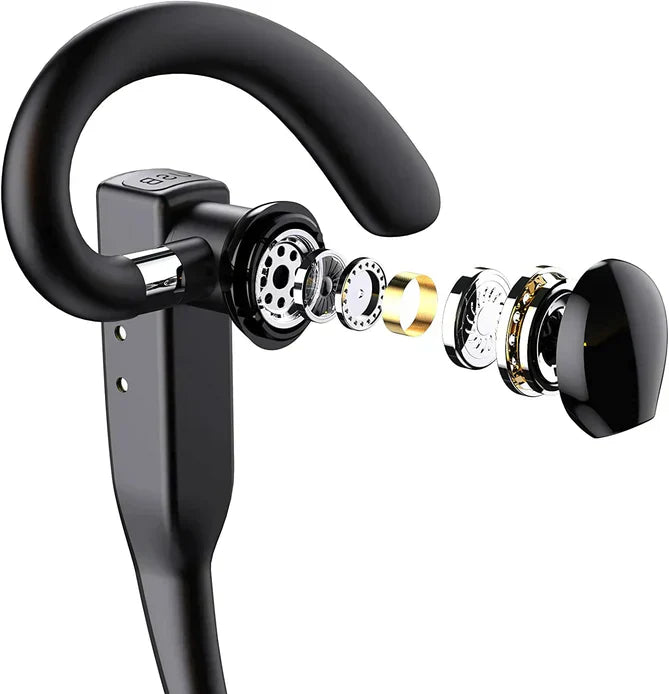 Skywave | Trucker Dual Mic Wireless Bluetooth 5.1 Noise Cancelling Headset & Earbuds for Clear Communication & Hands-Free Use
