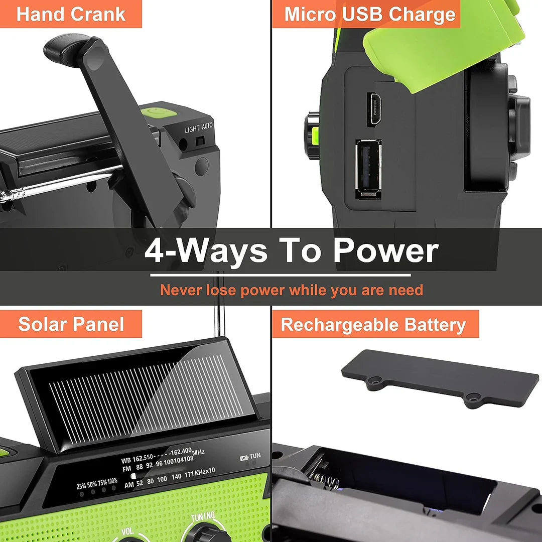 Emergency Solar Powered Radio & 30 Day Survival Skills Program ($97 BONUS)