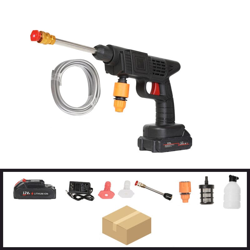 Cordless Portable High Pressure Spray Water Gun Set | Ideal for Cleaning Cars, Patios & Garden Furniture