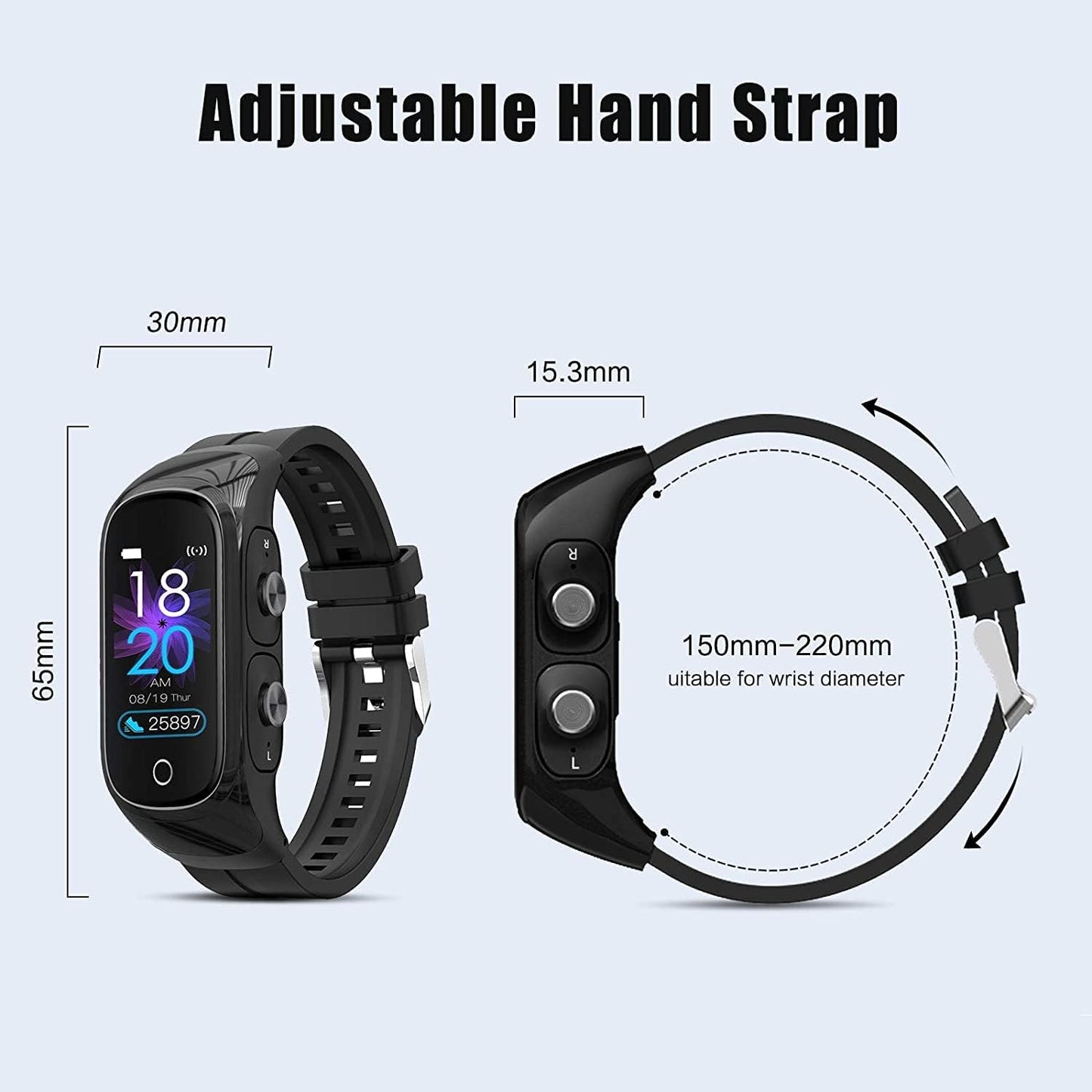 Lite 2.0 Smartwatch w/ Earbuds