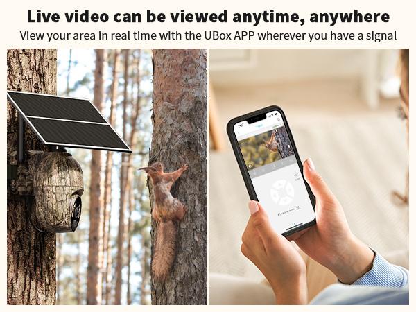 4G LTE Cellular Trail Security Camera - Solar, 360° Pan Tilt, 2K Night Vision, Motion Activated