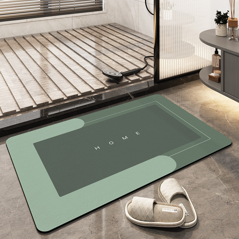 Absorbent Microfiber Bath Mat | Quick-Dry Soft Bathroom Rug for Shower & Bath Use