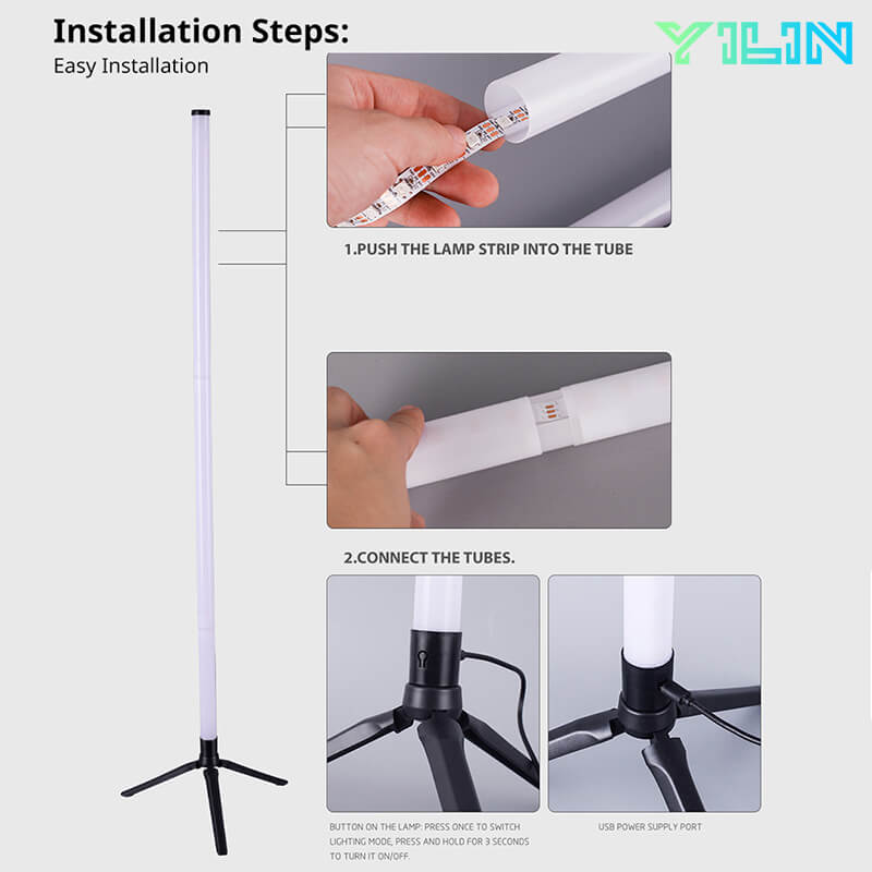 Corner Standing Floor Mood Lights Lamp Wall