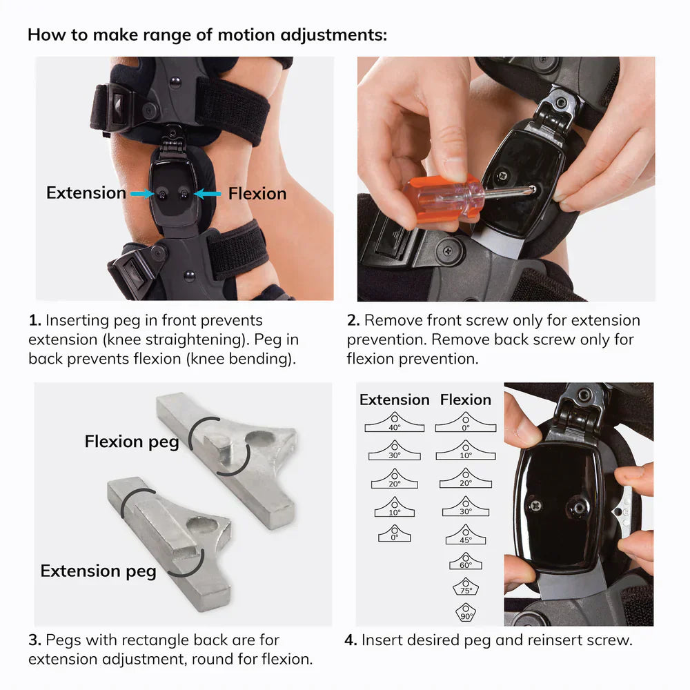 Osteoarthritis Unloader Knee Brace | Medial & Lateral Support for Bone-on-Bone Arthritis Relief, Adjustable Size for Enhanced Comfort