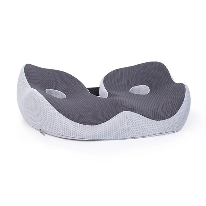 Adjustable Memory Foam Seat Cushion for Sit Bone Relief | Ergonomic Design for Office Chair and Car Use
