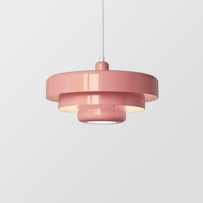 Vintage Italian Pendant Light – Elegant Orange & Green Hanging Light for Modern Homes