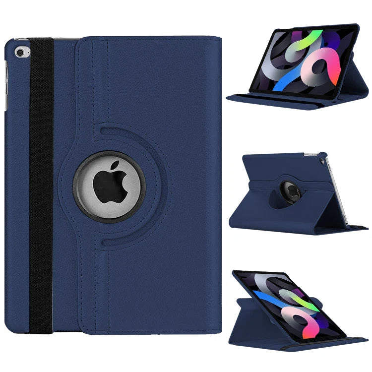 360-Degree Rotating Smart Leather Stand Case for iPad – Auto Sleep/Wake, Protective Cover