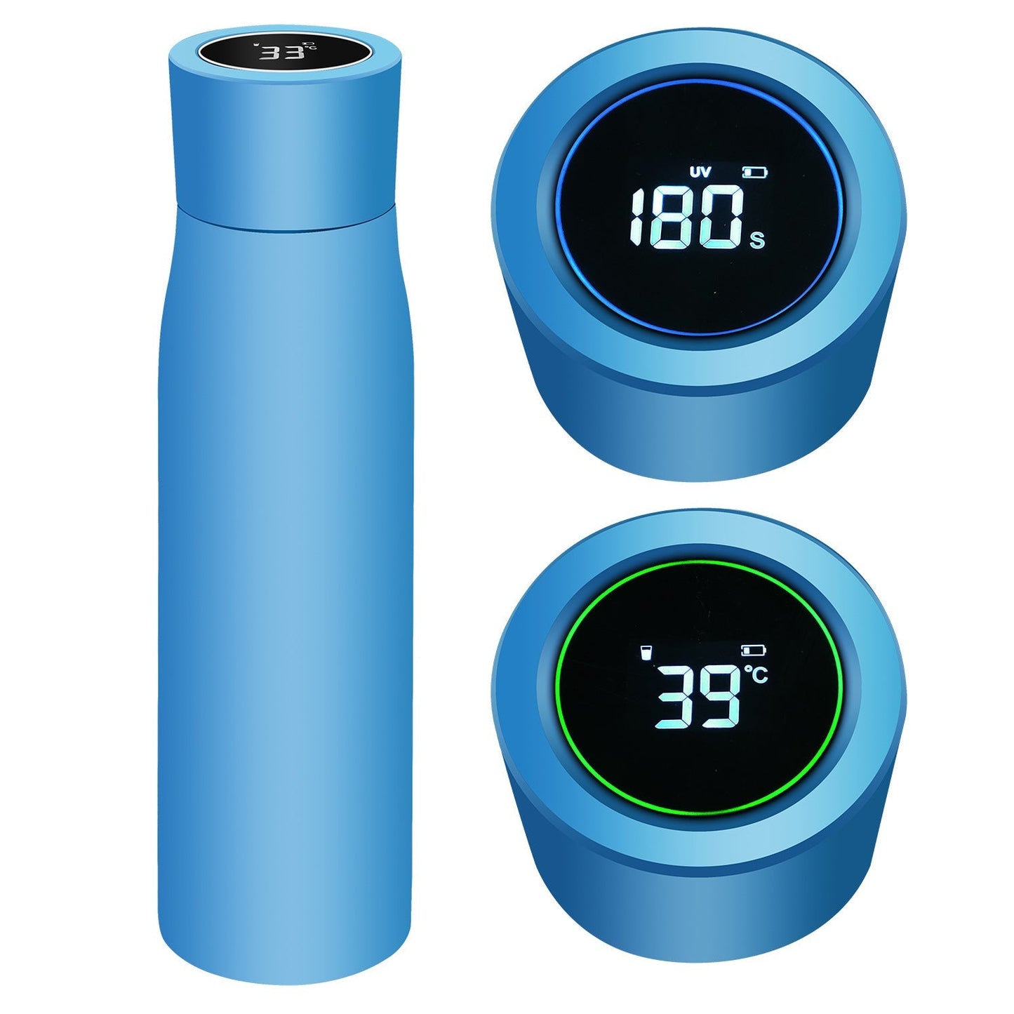 Aquyn UV Light Water Bottle – Smart Water Bottle with UV Sterilization for Clean Drinking Water